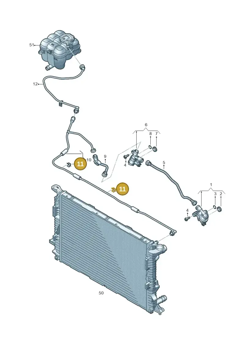 8E0131545 — Volkswagen Touareg (2017-2023) diagram 859121600, position 11