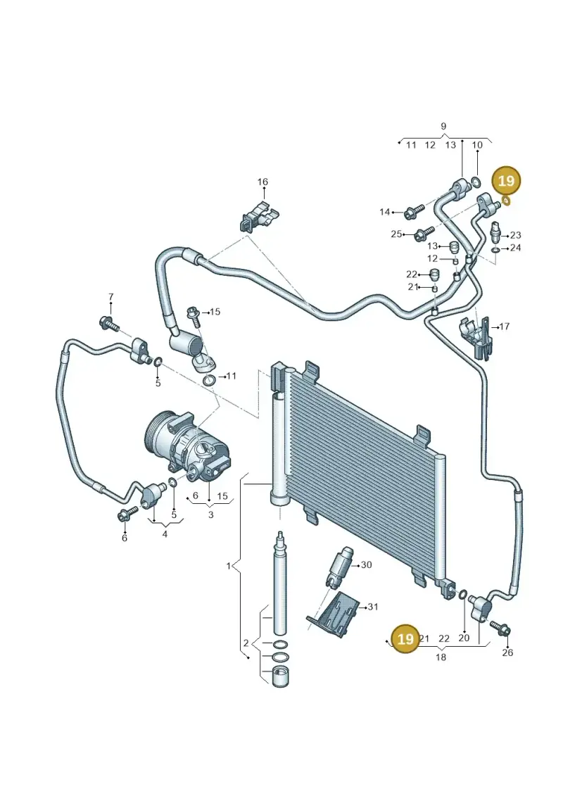 8E0260749 — Volkswagen Up! 1.0 BlueMotion (2016-2023) diagram 723260410, position 19