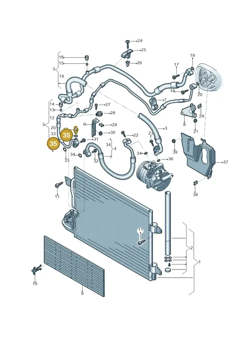 8E0260749 — Volkswagen Beetle (2016-2019) diagram 801260041, position 35
