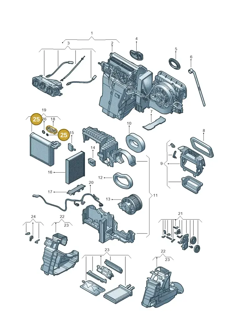 8E0260749B — Volkswagen Up! 1.0 TSI (2013-2017) diagram 559820200, position 25