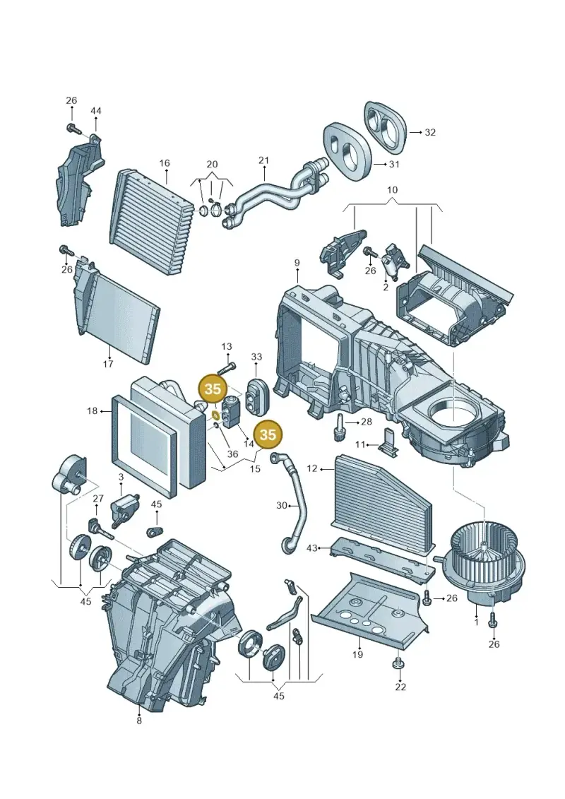 8E0260749D — Volkswagen Beetle (2016-2019) diagram 409820100, position 35