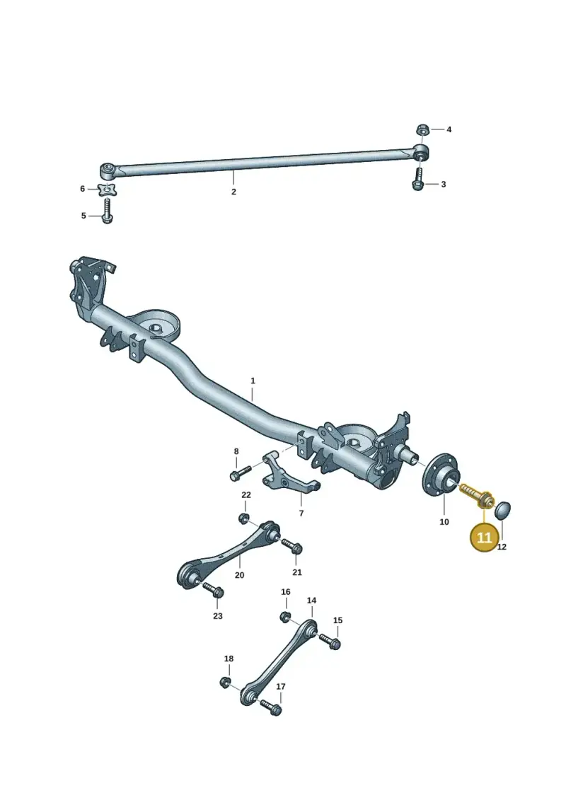8E0407643A — Volkswagen Caddy Maxi Kombi (2020-2024) diagram 2ka501000, position 11