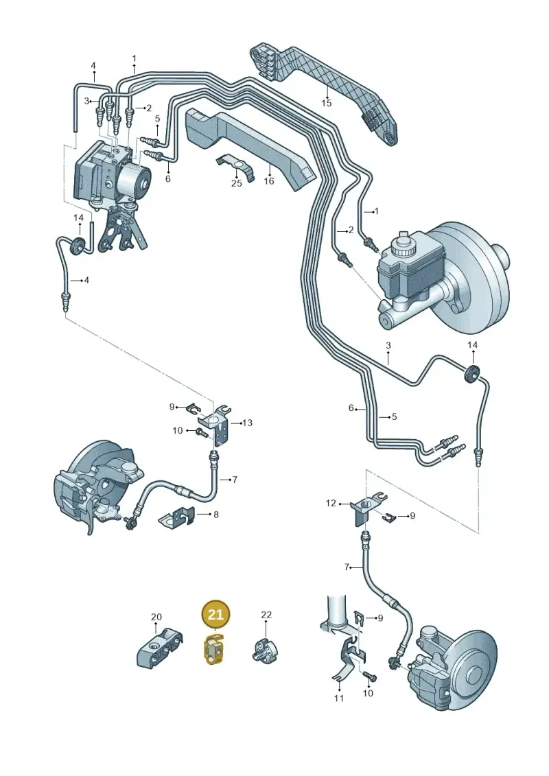 8E0611797D — Volkswagen Caddy kombi (2015-2020) diagram 694611200, position 21