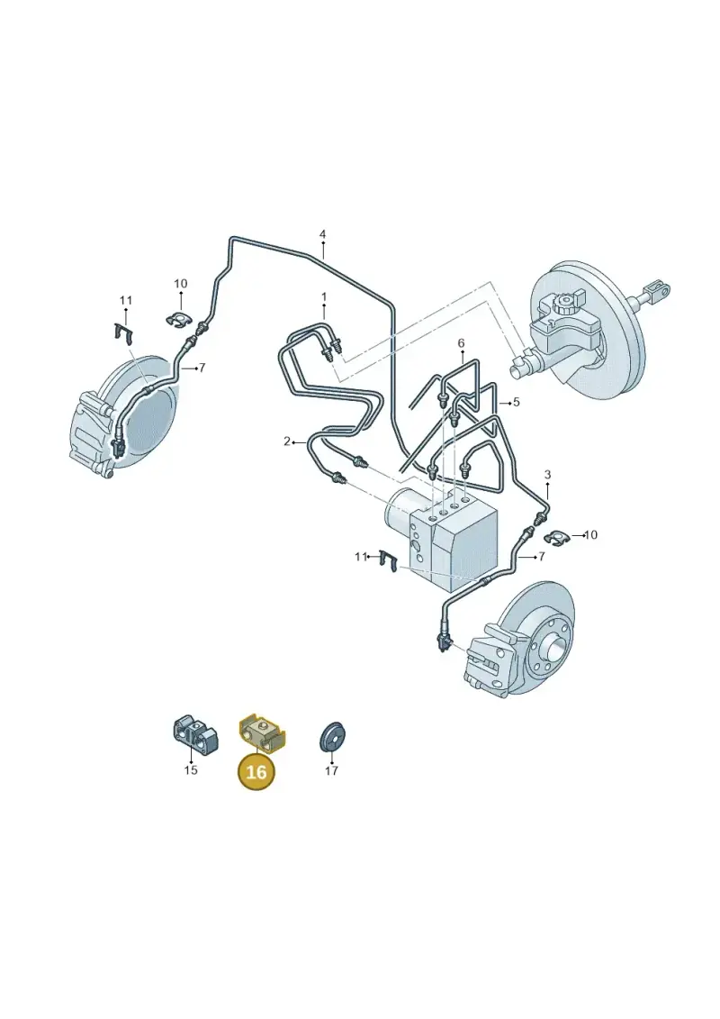 8E0611797D — Volkswagen Up! 1.0 BlueMotion (2016-2023) diagram 723611200, position 16