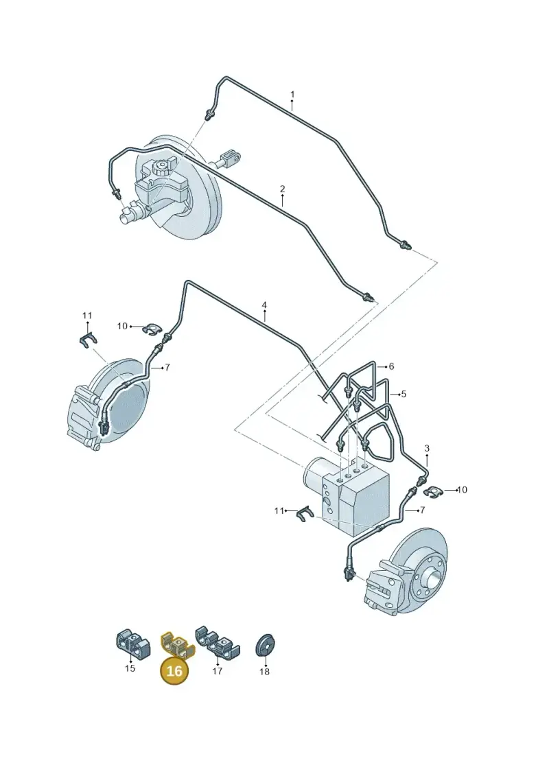8E0611797D — Volkswagen Up! 1.0 BlueMotion (2016-2023) diagram 723611250, position 16