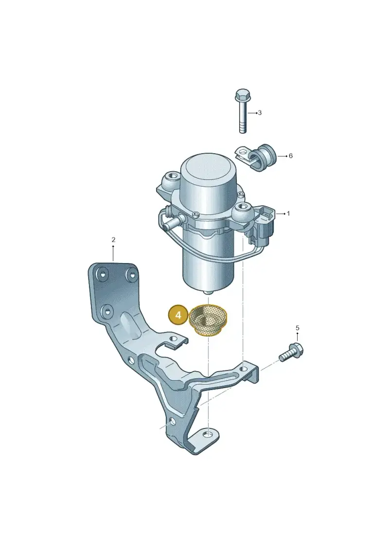 8E0614177A — Volkswagen Jetta (2014-2017) diagram 692611820, position 4