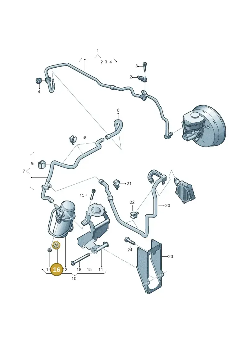 8E0614177A — Volkswagen Touareg BlueMotion (2014-2018) diagram 693611800, position 16