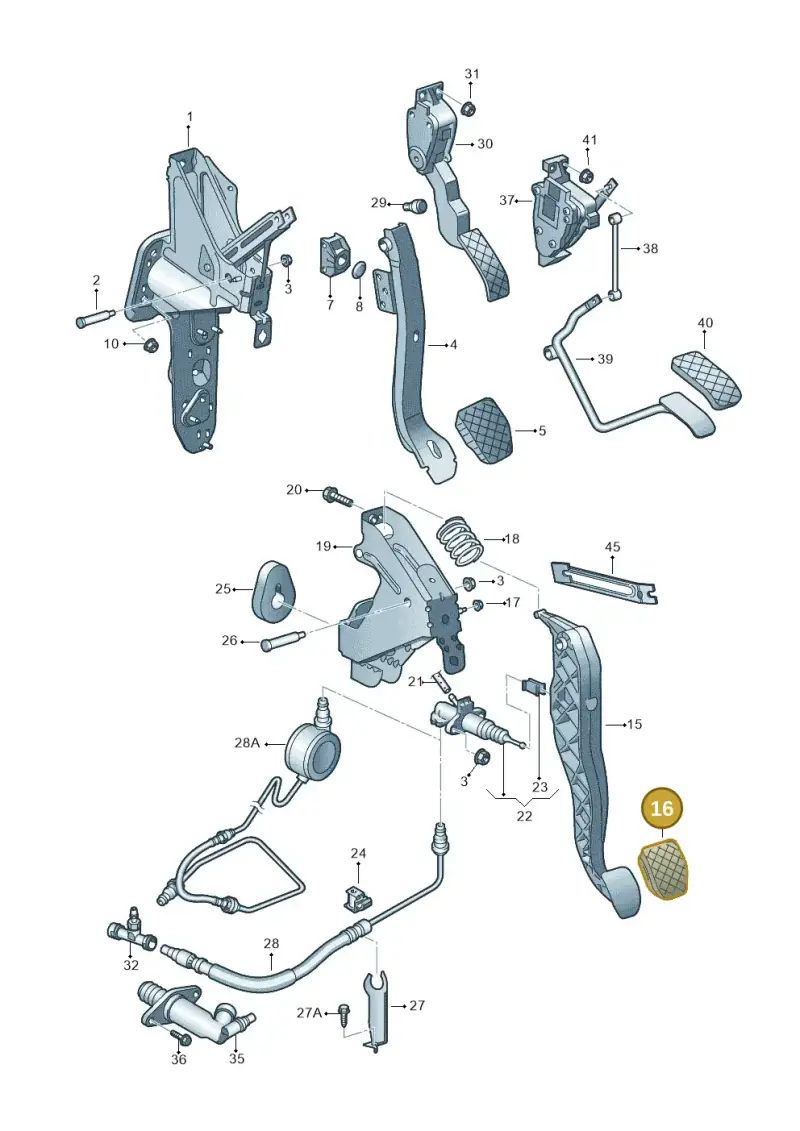 8E072117301C — Volkswagen Transp. caravelle (2011-2015) diagram 410721250, position 16