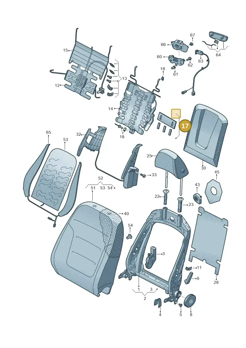 8E0831575A — Volkswagen Touareg BlueMotion (2014-2018) diagram 748881500, position 17