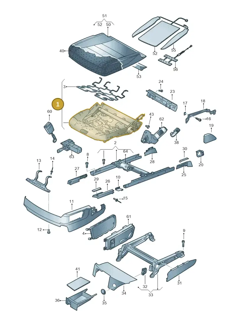 8E0881158K — Volkswagen Touareg                08> (2007-) diagram 478881100, position 1
