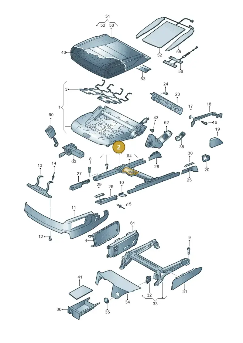 8E0881184E — Volkswagen Touareg (2005-2006) diagram 478881100, position 2