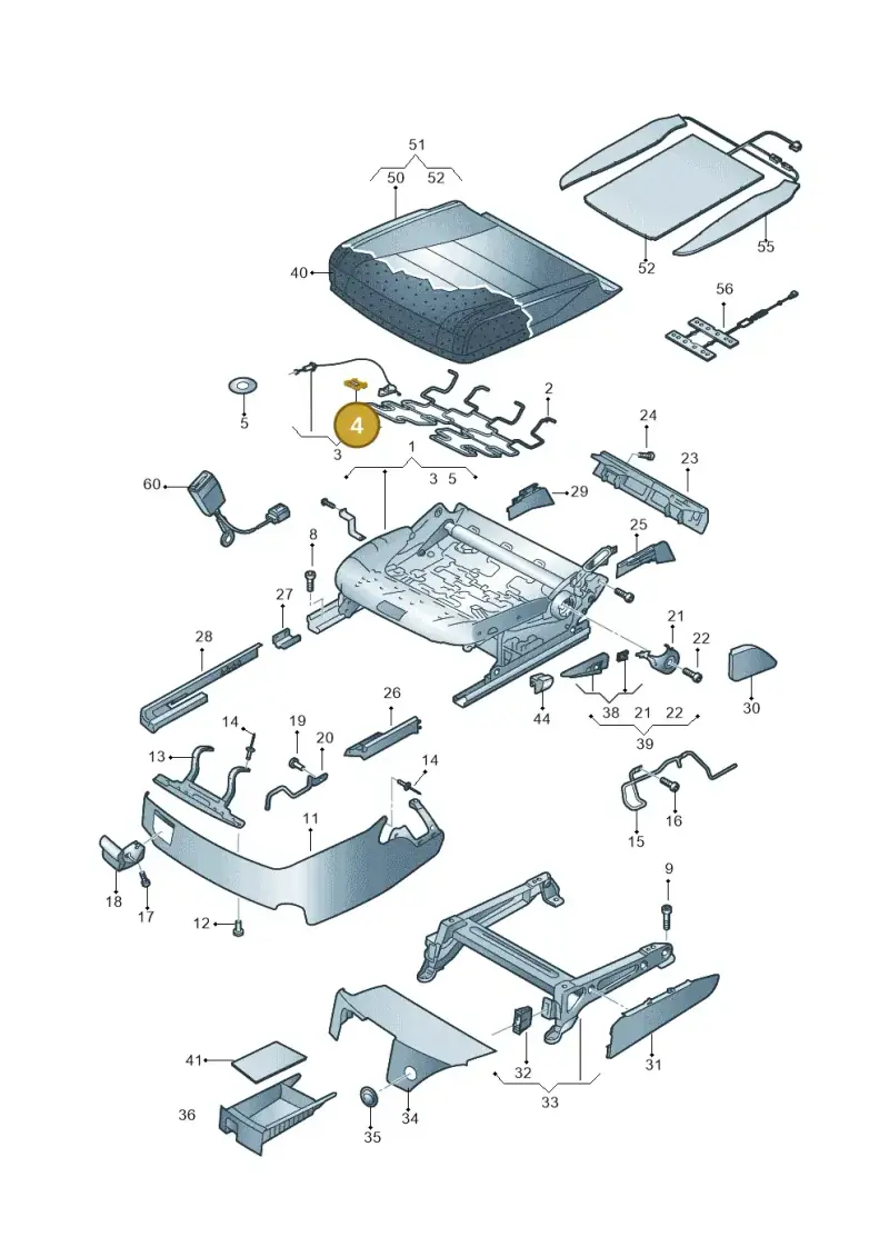 8E0881279A — Volkswagen Touareg                08> (2007-) diagram 478881000, position 4