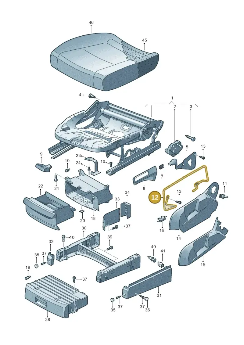 8E0881560 — Volkswagen TOURAN (SVW)       "CN"04> (2004-) diagram 409881000, position 12