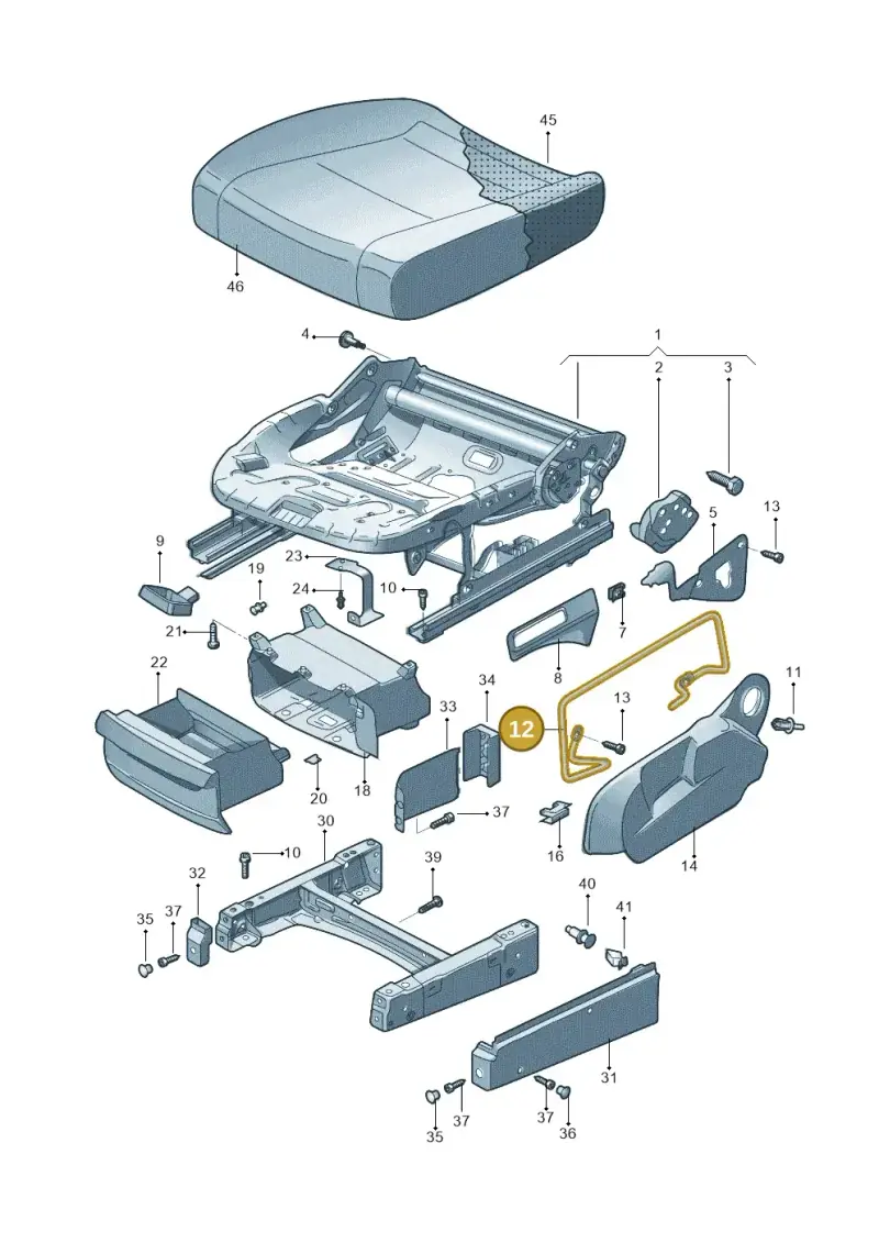 8E0881560 — Volkswagen TOURAN (SVW)       "CN"04> (2004-) diagram 446881050, position 12