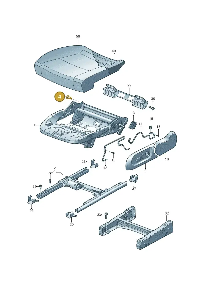 8E0881954 — Volkswagen Golf Plus 1.6 (2009-2011) diagram 459881100, position 4