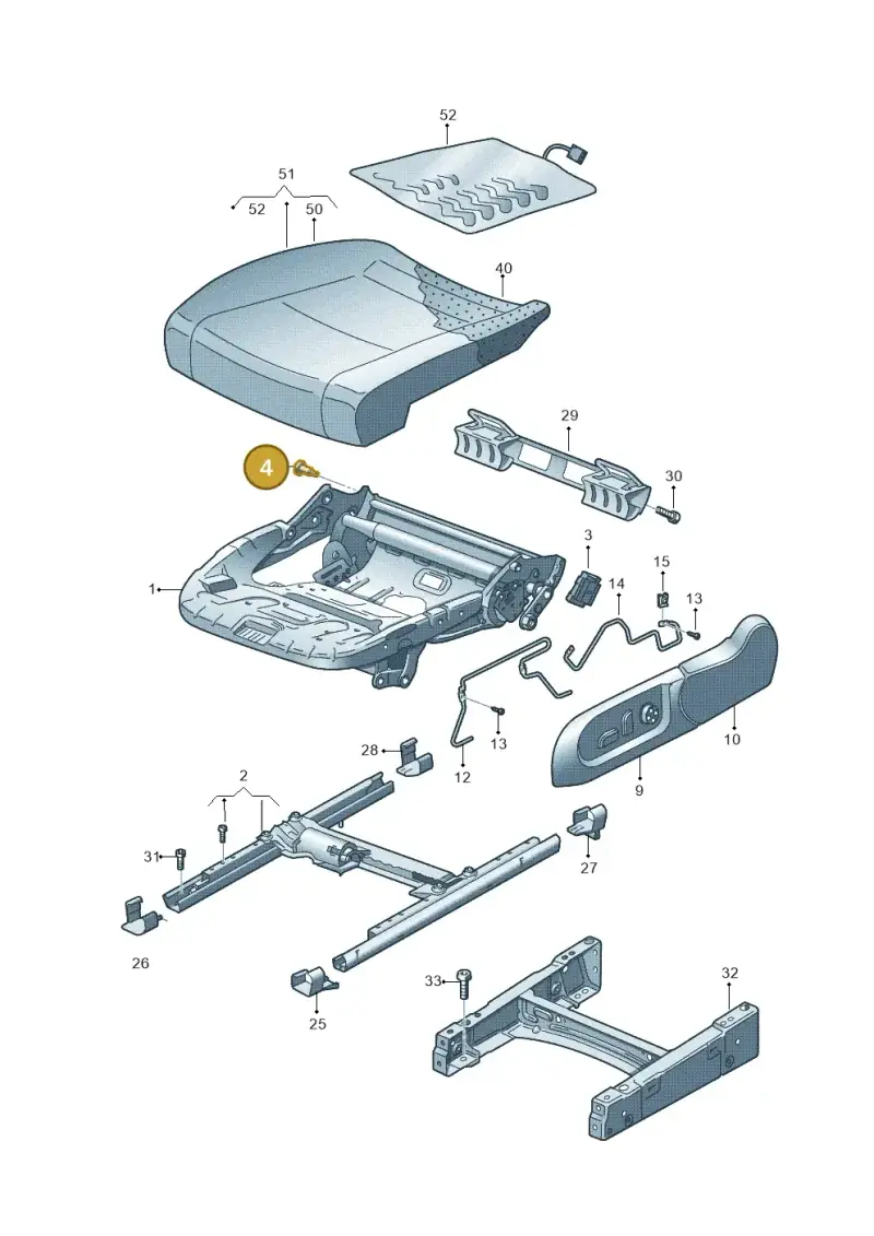8E0881954 — Volkswagen Golf Plus (2011-2014) diagram 730881100, position 4