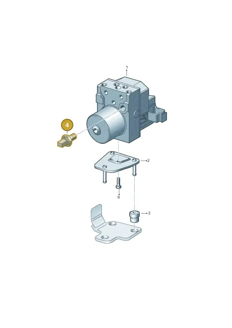8E0907597 — Volkswagen Phaeton 4motion (2010-2016) diagram 258614100, position 4