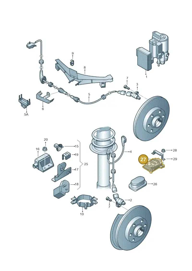 8E0907637A — Volkswagen POLO (2001-2005) diagram 194927000, position 27