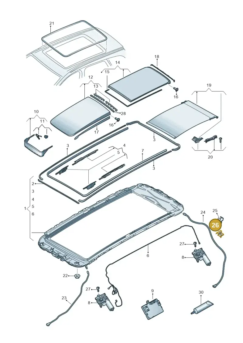 8E0971848R — Volkswagen Touareg (2017-2023) diagram 859877000, position 26