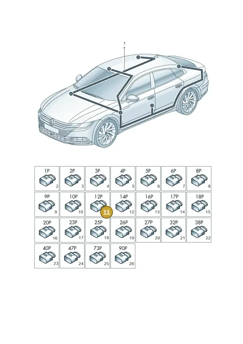 8E0972112A — Volkswagen Arteon (2017-2023) diagram 828971900, position 11