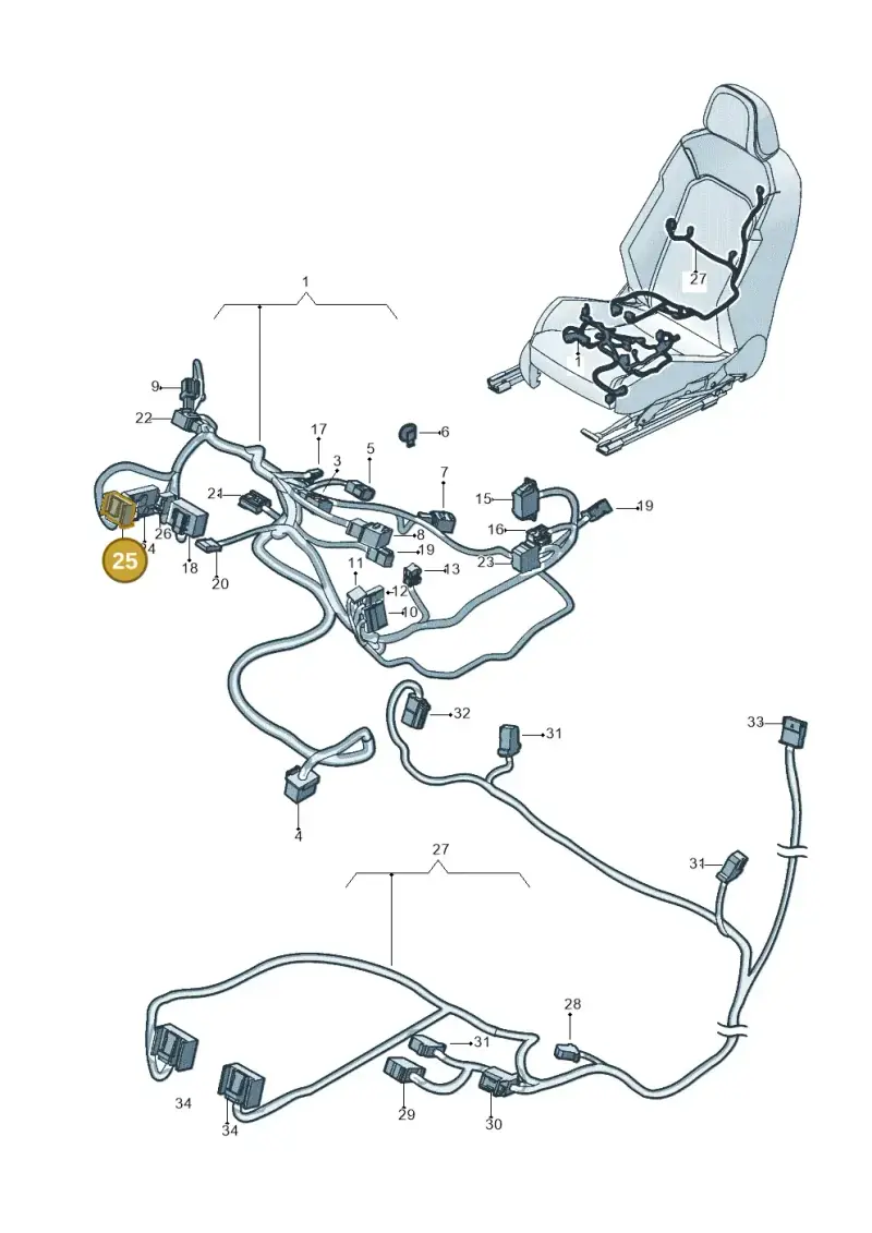 8E0972126 — Volkswagen Tiguan 2.0 4Motion (2017-2024) diagram 833972260, position 25