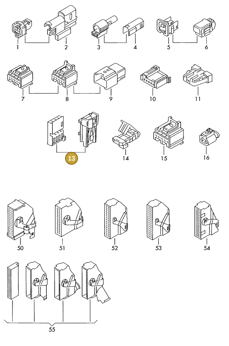 8E0972133 — Volkswagen 1J0 platform diagram 198973800, position 13