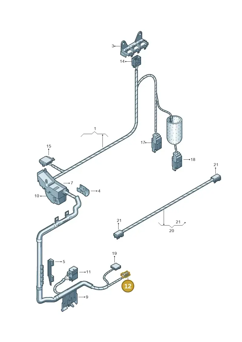 8E0972133 — Volkswagen Phaeton 4motion (2010-2016) diagram 258971950, position 12