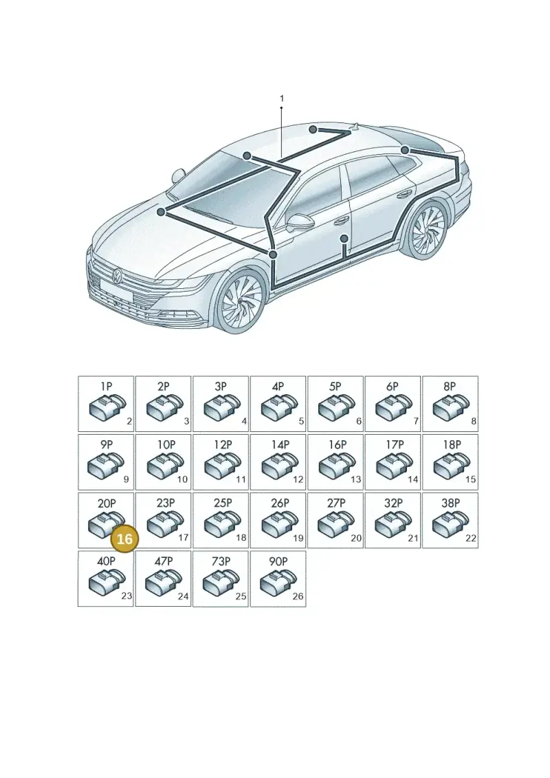 8E0972420 — Volkswagen Arteon (2017-2023) diagram 828971900, position 16