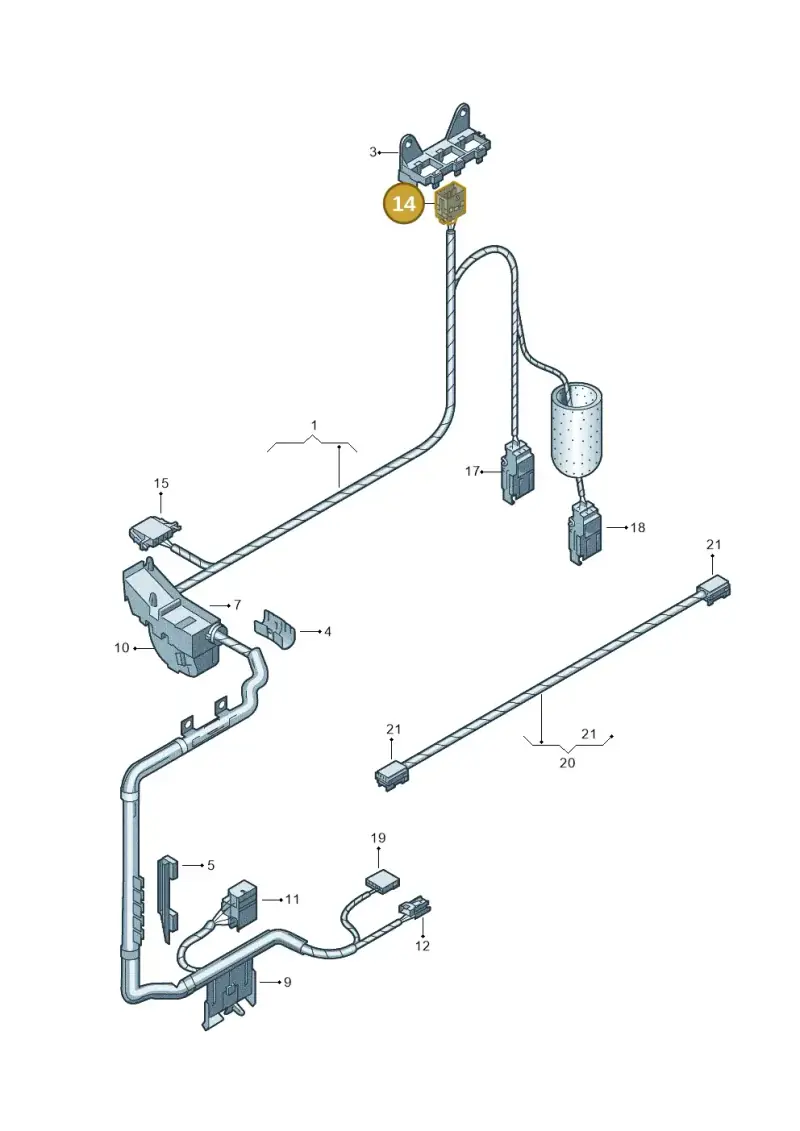 8E0972575 — Volkswagen Phaeton 4motion (2010-2016) diagram 258971950, position 14
