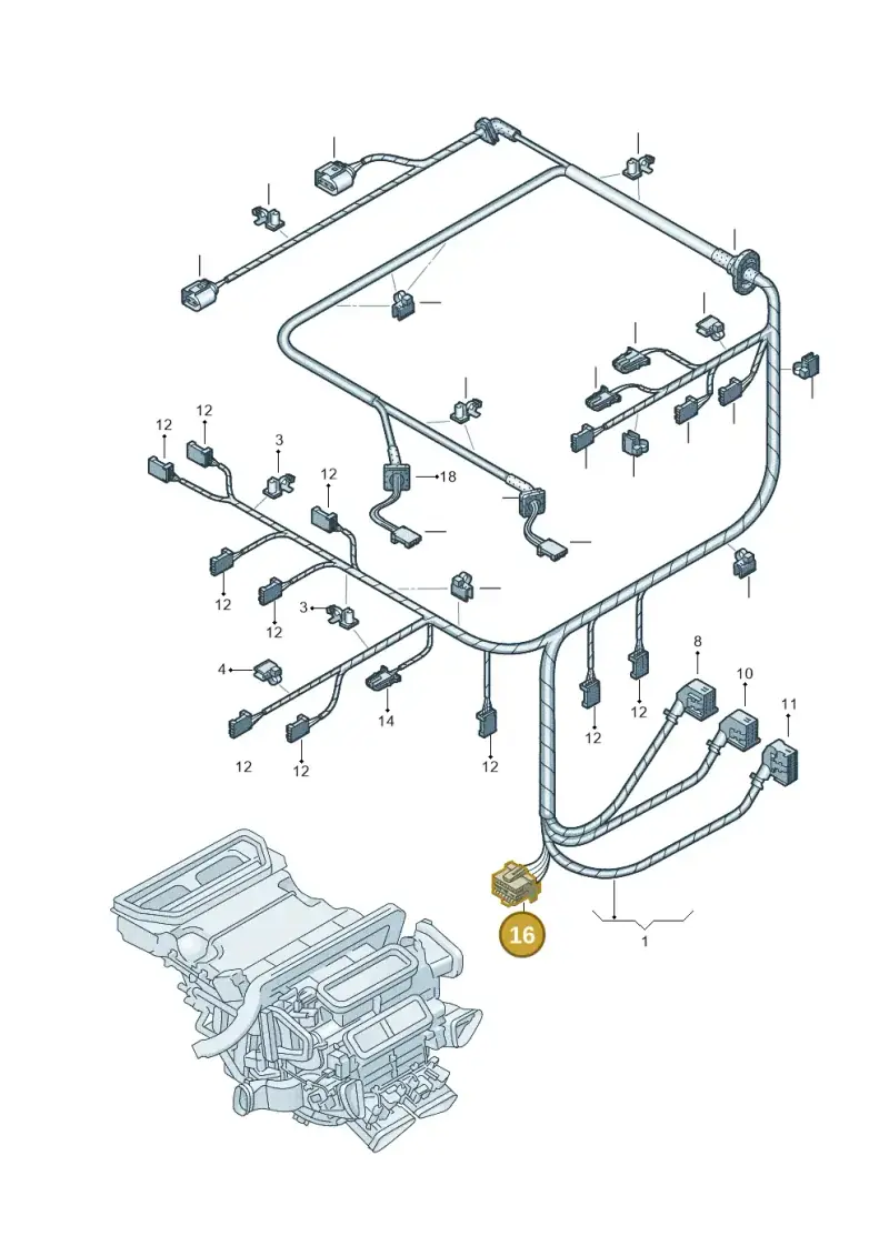 8E0972585 — Volkswagen Phaeton 4motion (2010-2016) diagram 258972600, position 16