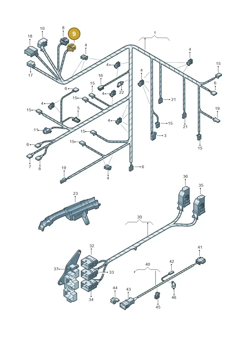 8E0972585B — Volkswagen Phaeton 4motion (2010-2016) diagram 258971900, position 9