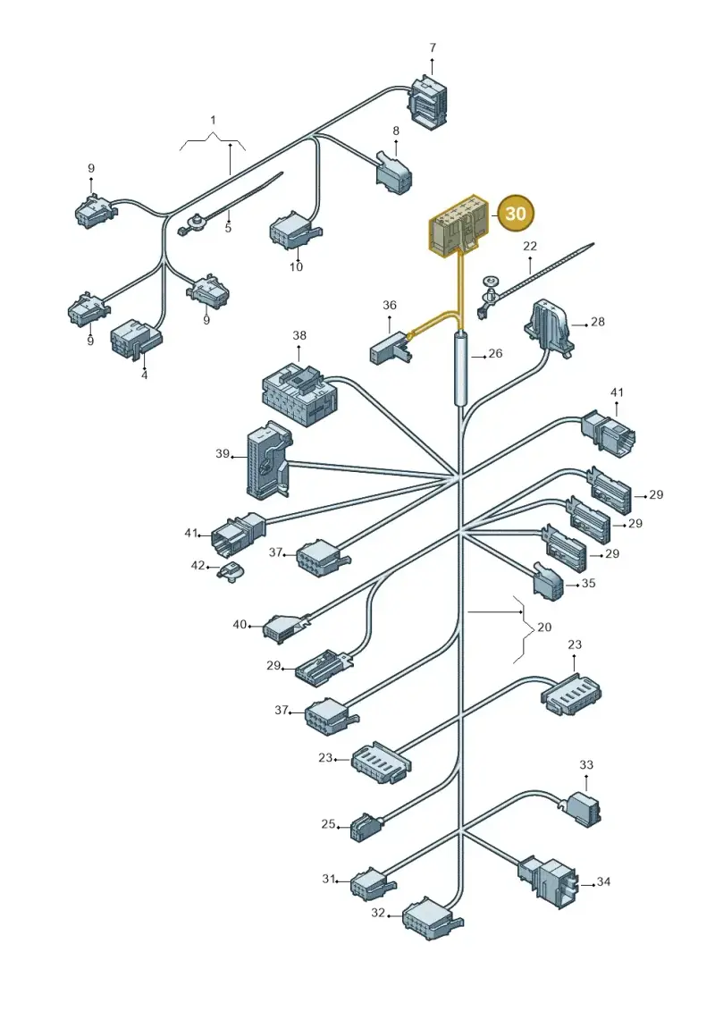 8E0972710 — Volkswagen Sharan BlueMotion (2015-2022) diagram 689972260, position 30