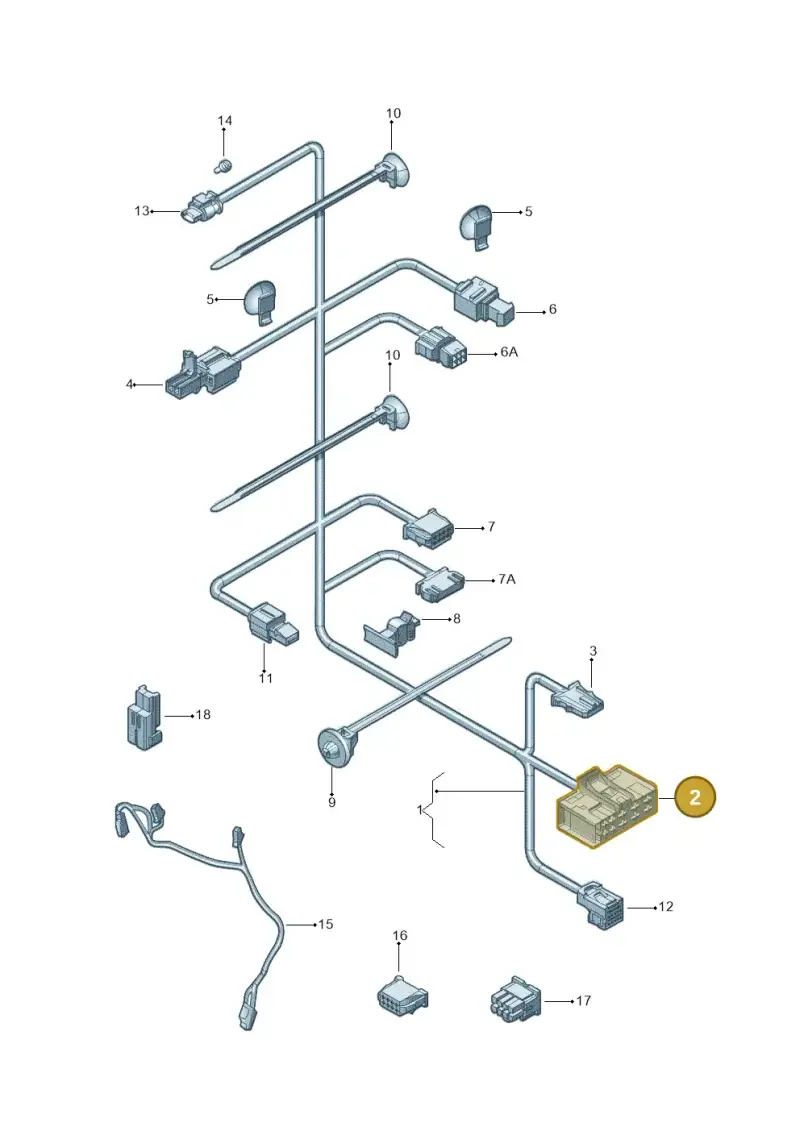 8E0972710 — Volkswagen Jetta 1.6 (2014-2018) diagram 692972270, position 2