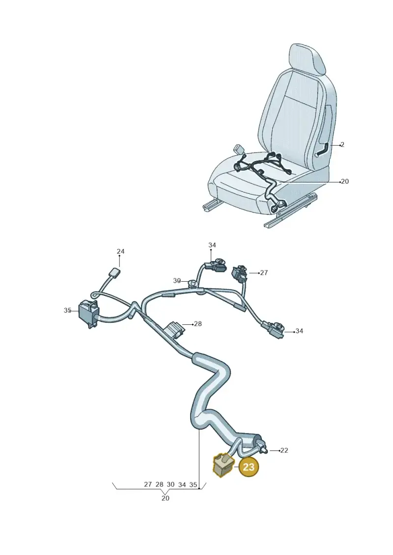 8E0972710 — Volkswagen New beetle cabriolet (2016-2019) diagram 802972027, position 23