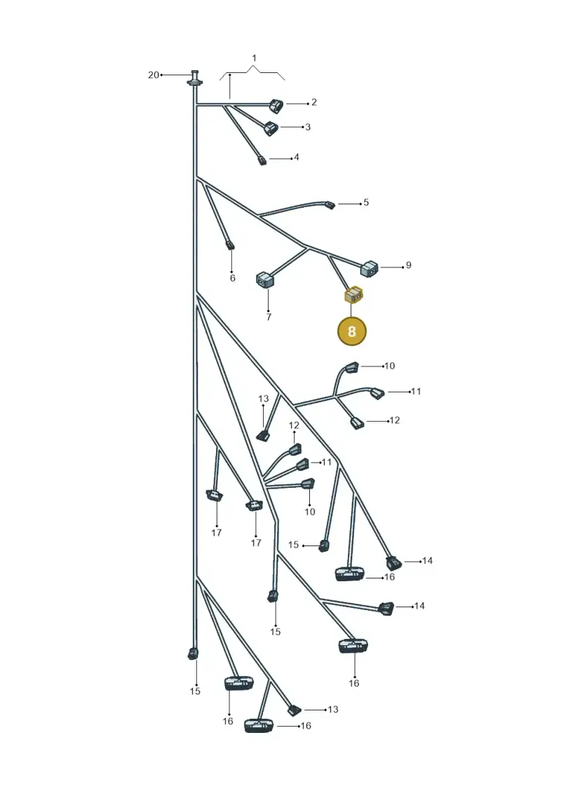 8E0972714 — Volkswagen Crossfox (2014-2021) diagram 393971840, position 8