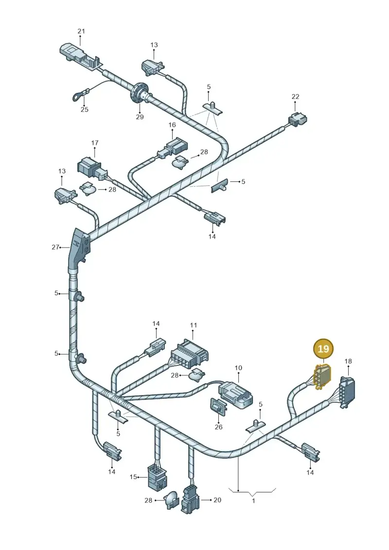 8E0972773 — Volkswagen Phaeton 4motion (2010-2016) diagram 258972260, position 19