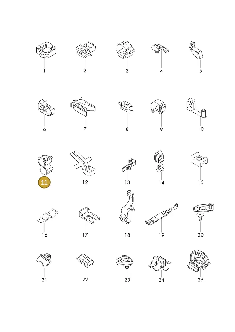 8E0972847B — Volkswagen 1J0 platform diagram 198977170, position 11