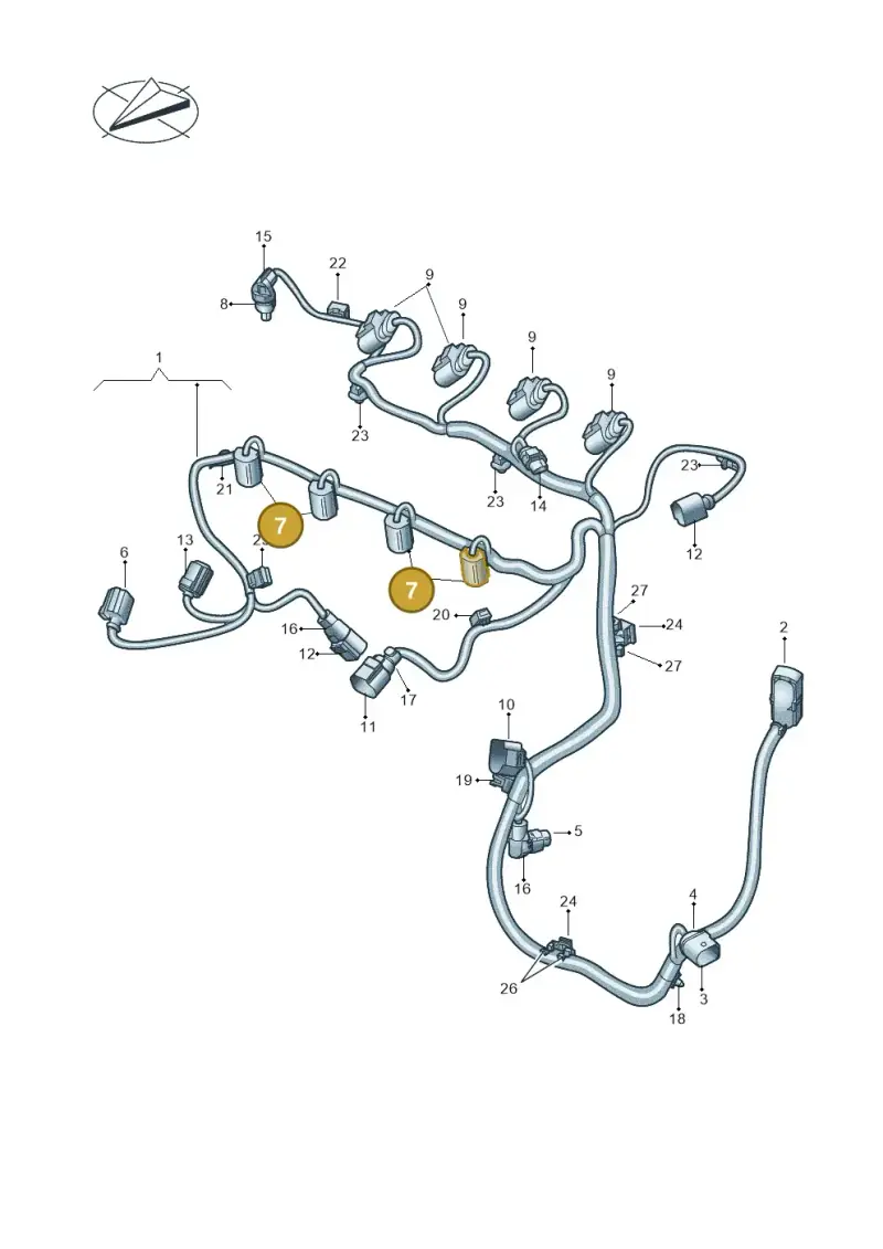 8E0973722 — Volkswagen Caddy Maxi Kombi (2020-2024) diagram 2ka971014, position 7