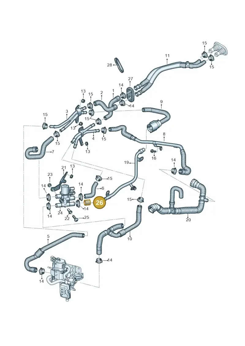 8J0121324 — Volkswagen Touareg (2017-2023) diagram 439819810, position 26