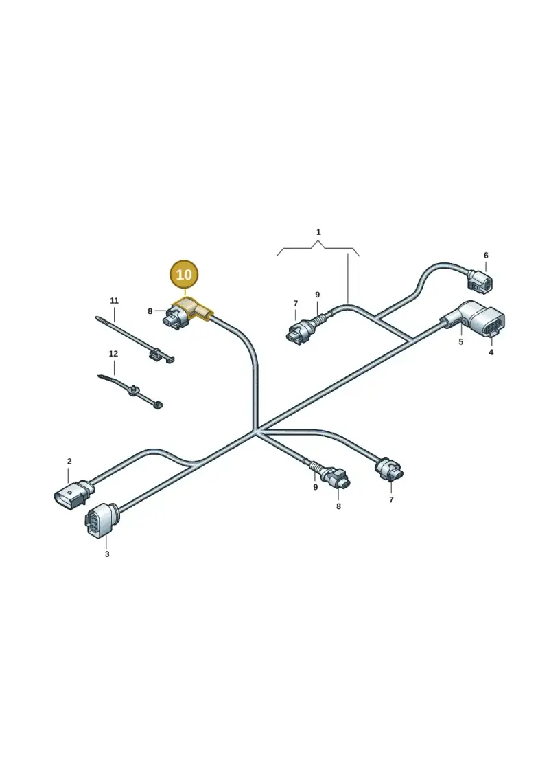 8J0971921 — Volkswagen Amarok twin cab (2022-) diagram 439971018, position 10