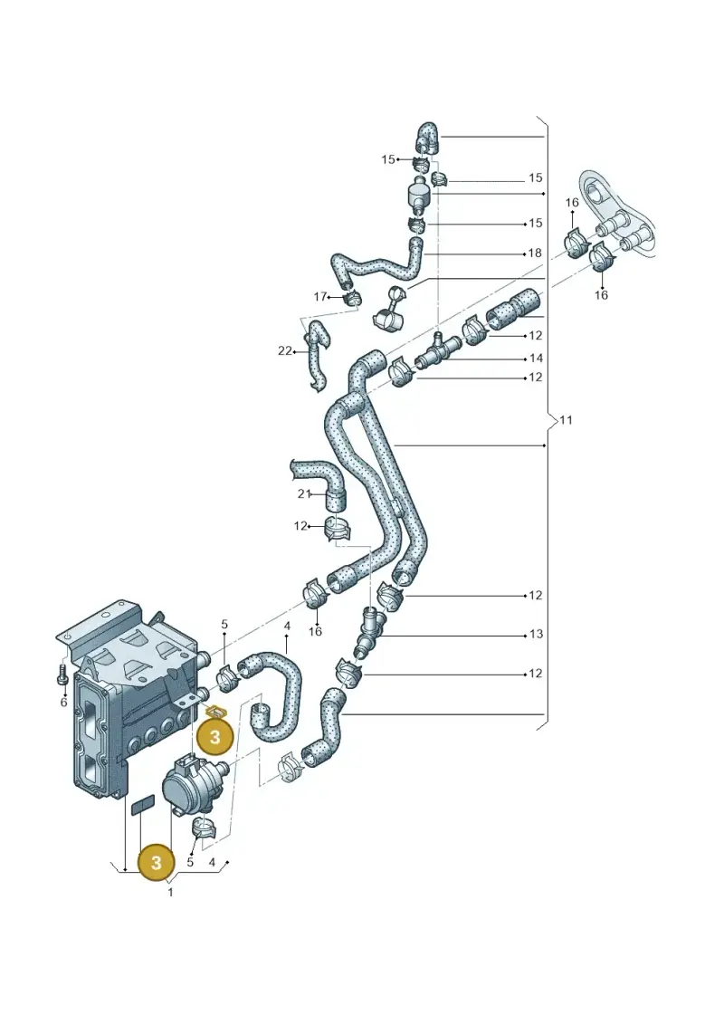 8J7871719 — Volkswagen E-up! (2016-2023) diagram 772819600, position 3