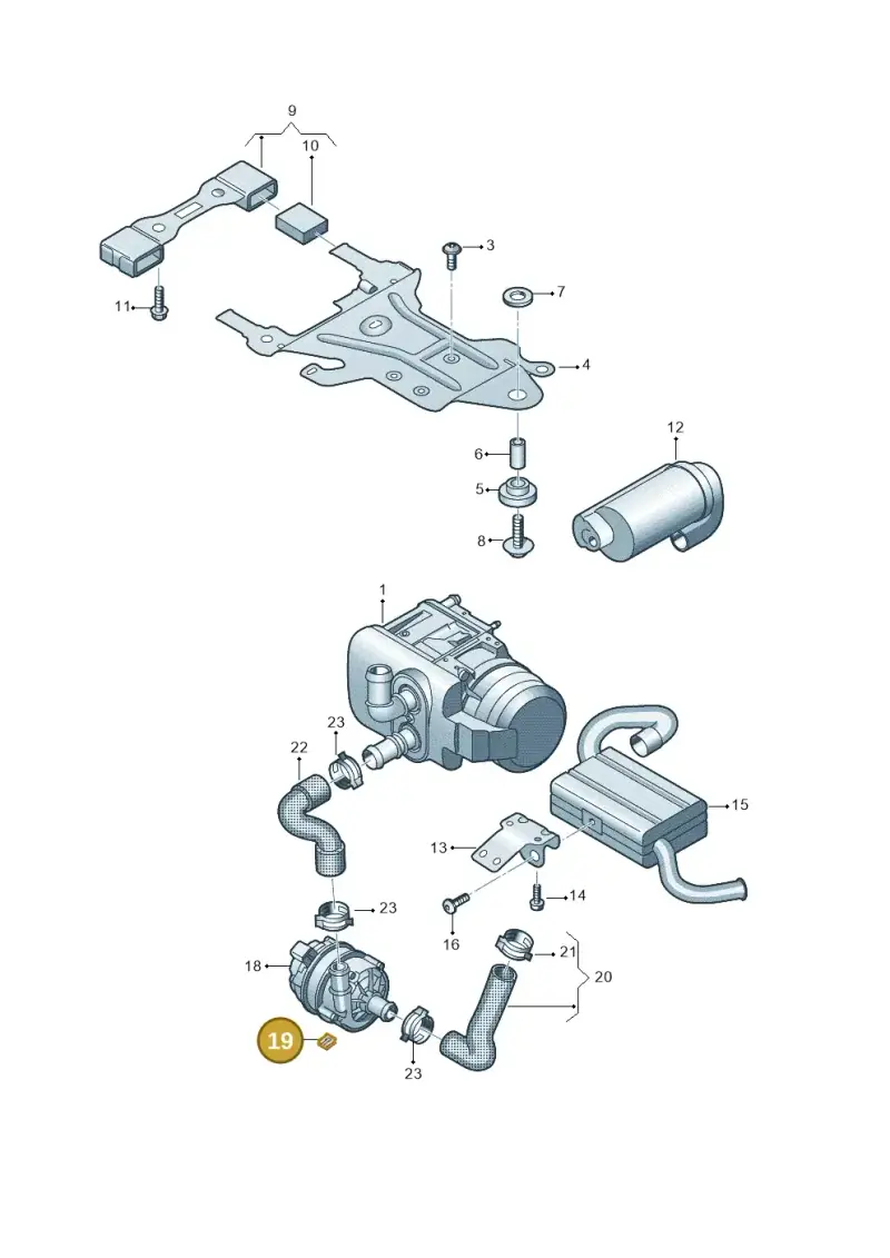 8J7871719 — Volkswagen Multivan (2021-) diagram 7t0819660, position 19