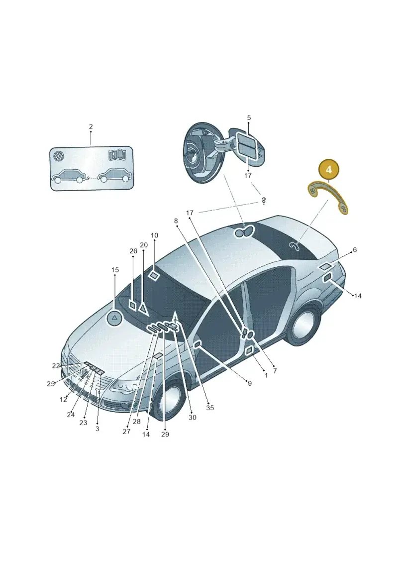 8K0010539B — Volkswagen Passat CC (2011-2016) diagram 656010000, position 4