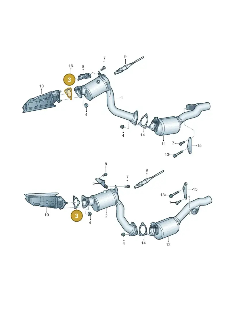8K0253115A — Volkswagen Touareg BlueMotion (2014-2018) diagram 693253530, position 3