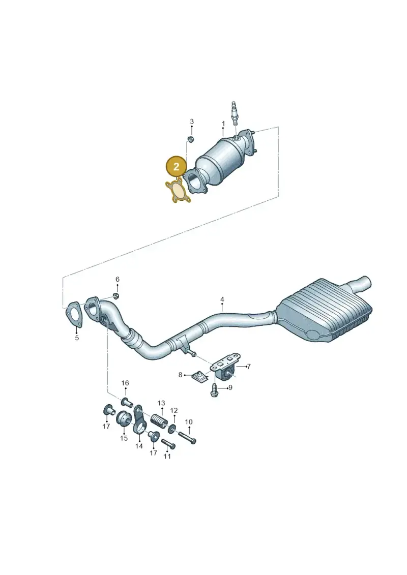 8K0253115L — Volkswagen Touareg (2017-2023) diagram 439253030, position 2