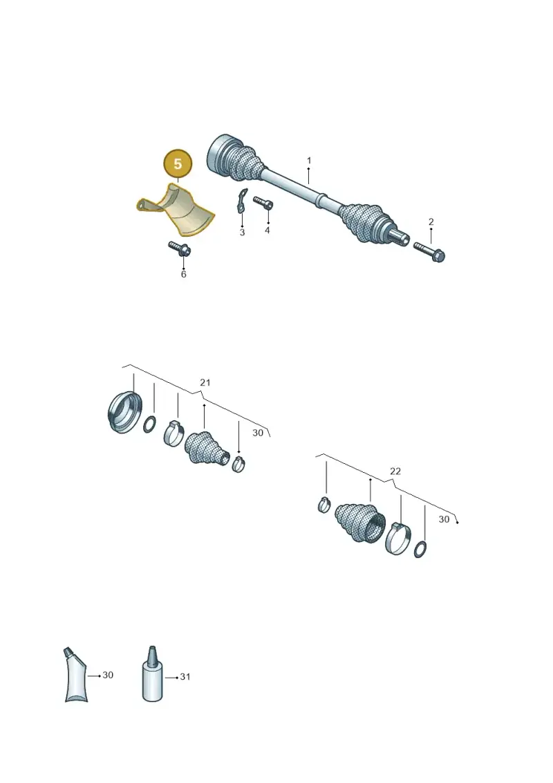 8K0501721A — Volkswagen Touareg (2017-2023) diagram 439501010, position 5