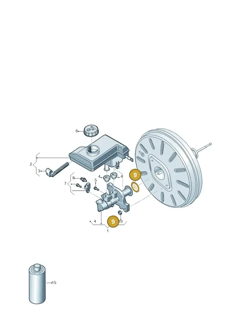 8K0611243B — Volkswagen Arteon (2017-2023) diagram 746611000, position 9