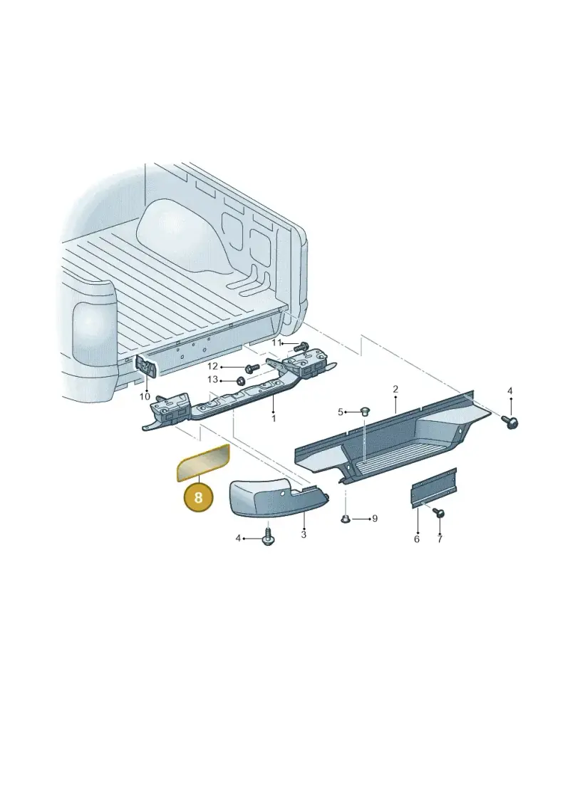 8K0837833A — Volkswagen Amarok twin cab (2022-) diagram 2ha807055, position 8