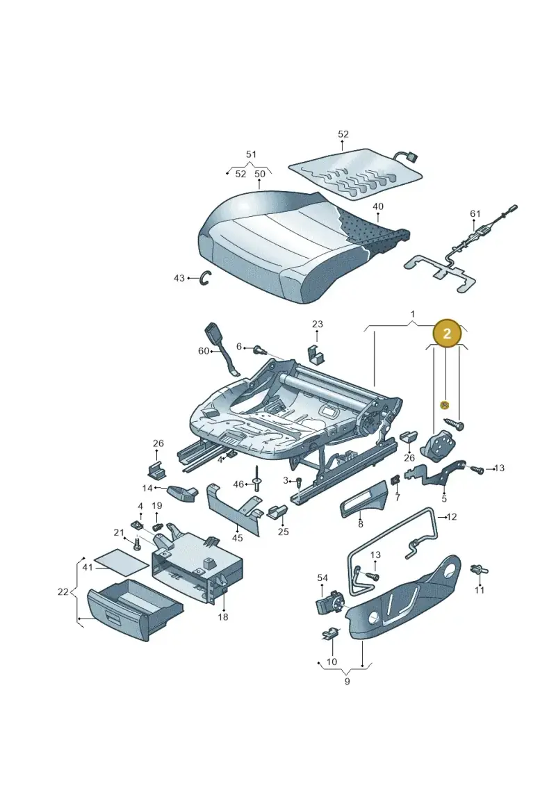 8K0881053 — Volkswagen Golf 1.6 (2015-2019) diagram 796881000, position 2