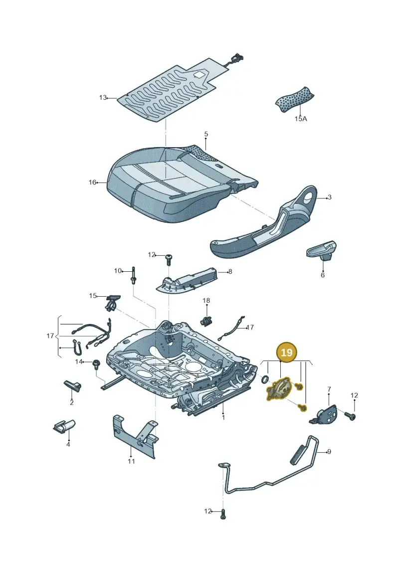8K0881054 — Volkswagen Beetle (2016-2019) diagram 801881000, position 19